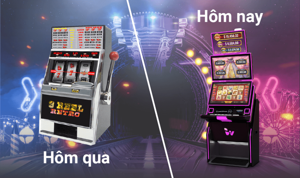 PAYLINES HOẠT ĐỘNG NHƯ THẾ NÀO TRONG CÁC SLOTS new vs old slot game machines